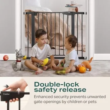 Cumbor Baby Gate - Adjustable Safety for Kids and Pets