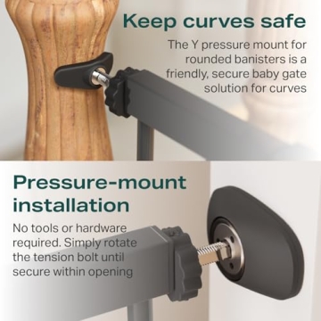 Cumbor Baby Gate - Adjustable Safety for Kids and Pets