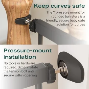 Cumbor Baby Gate - Adjustable Safety for Kids and Pets