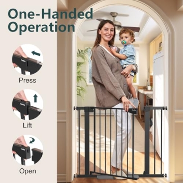 Cumbor Baby Gate - Adjustable Safety for Kids and Pets