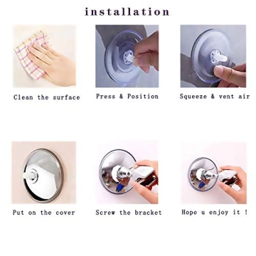 Adjustable Vacuum Suction Shower Head Holder for Comfort
