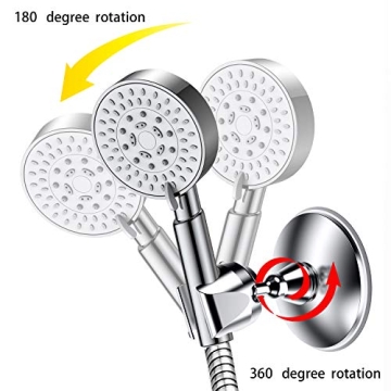 Adjustable Vacuum Suction Shower Head Holder for Comfort