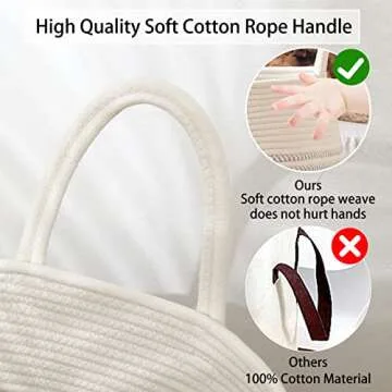 OIAHOMY Luxury Rope Laundry Hamper - Stylish Storage Solution