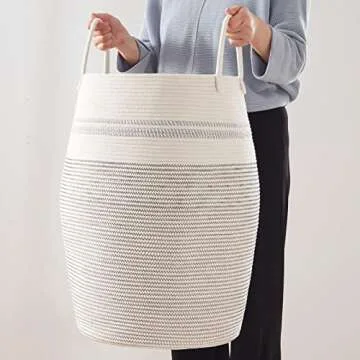 OIAHOMY Luxury Rope Laundry Hamper - Stylish Storage Solution