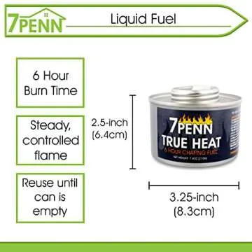 7Penn Buffet Food Warmers for Parties, 72 Pack - 6 Hour Chafing Dish Fuel Cans Catering Food Warmers...