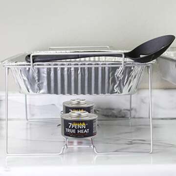 7Penn Buffet Food Warmers for Parties, 72 Pack - 6 Hour Chafing Dish Fuel Cans Catering Food Warmers Buffet Heating Food Warmer Party Canned Heat Burner with Bonus Lid Openers