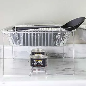 7Penn Buffet Food Warmers for Parties, 72 Pack - 6 Hour Chafing Dish Fuel Cans Catering Food Warmers Buffet Heating Food Warmer Party Canned Heat Burner with Bonus Lid Openers