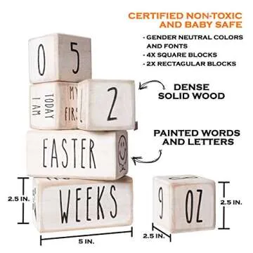 Charming Baby Monthly Milestone Blocks for Photogenic Moments
