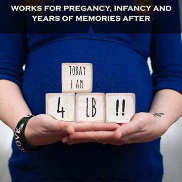 Baby Monthly Milestone Blocks Baby Girls Boy Month Baby Milestone Blocks, Rae Dunn Inspired Age Baby Month Baby Props, Baby Gifts Baby Shower, Baby Photo Props Photoshoots