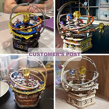 Starry Night Mechanical Music Box 3D Puzzle for Adults