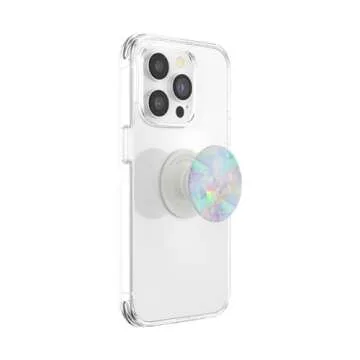 PopSockets Phone Grip with Expanding Kickstand, Marble PopGrip - Opal
