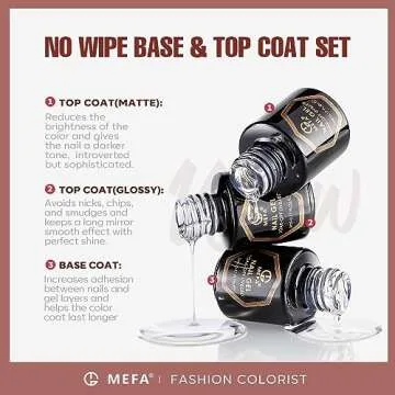 MEFA Gel Nail Polish Kit 23 Pcs for Stunning Manicures