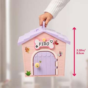 Little Live Pets My Puppy's Home Minis - Pink & Purple Home | Plush Toy & Kennel Playset. Build Your Puppy's Home, Name Your Puppy & Surprise! Puppy Appears! Which Puppy Will You Get? Easy Build DIY