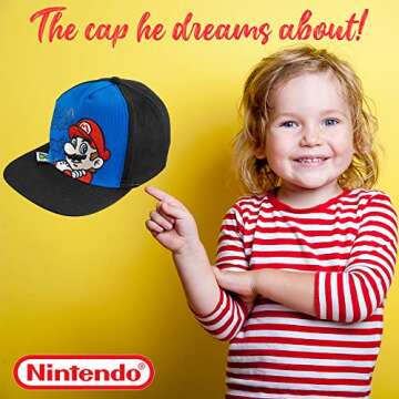 Nintendo Super Mario Boys Cap for Ages 4-7