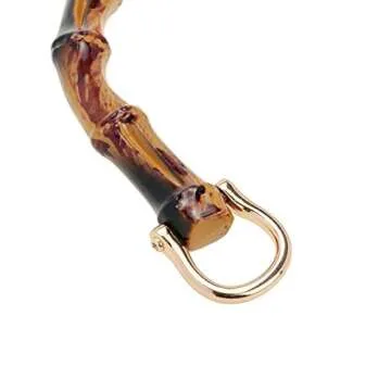 Geesatis Bamboo Purse Handbag Handles Set for Crafting