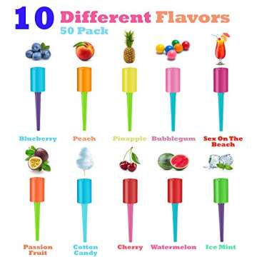 Glow in the Dark Candy Hookah Tips - Individually Wrapped Lollipop Accessories