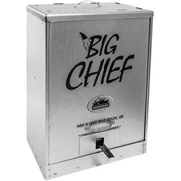 Smokehouse Big Chief Front Load Smoker, Easy to Use Electric Smoker with 50 LB Capacity, Great for Smoking Salmon, Jerky, Brisket & More
