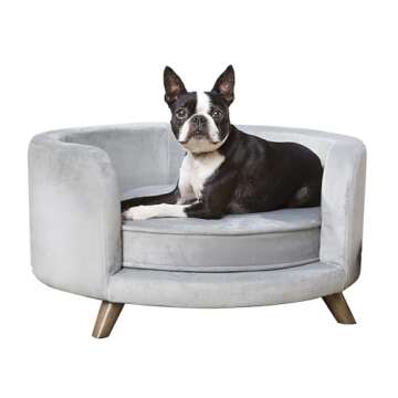 Enchanted Home Pet Rosie Sofa - Medium Grey Couch for Dogs