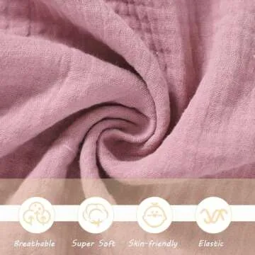 okdiy Organic Cotton Bunny Loveys for Babies,Newborn Baby Lovey Security Blanket,Lovies for Babies New Born Baby Unique Neutral Gifts Boys and Girls (Bunny-Baby Pink)