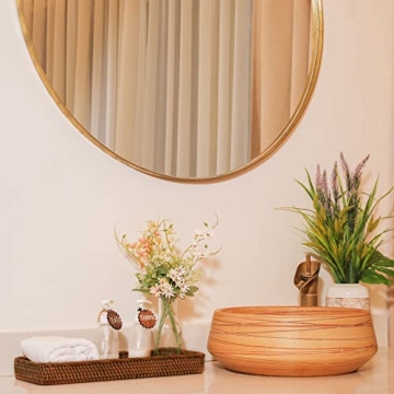 Stylish CELEZAR Rattan Organizer for Bathroom and Decor