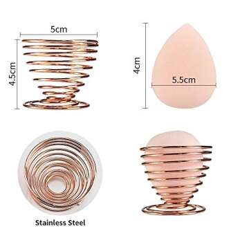 DKAF Makeup Sponge Set with Silicone Cases and Holders