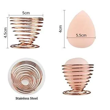 DKAF Makeup Sponge Set with Silicone Cases and Holders