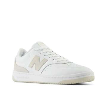 New Balance Men's Bb80 V1 Sneaker, White/Moonbeam, 8