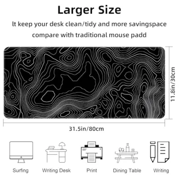 BZU Extended Big Mouse Pad for Gaming and Office Use