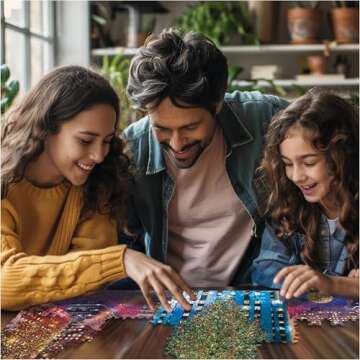 White Mountain Christmas Puzzles 1000 Pieces Winter Theme Jigsaw Puzzle for Adults and Family - Rockefeller New York