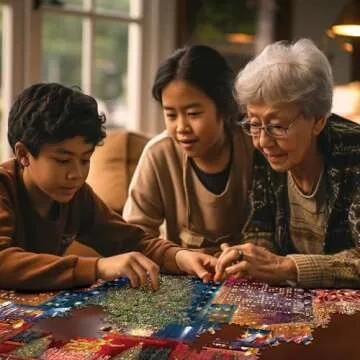 White Mountain Christmas Puzzles 1000 Pieces Winter Theme Jigsaw Puzzle for Adults and Family - Rockefeller New York