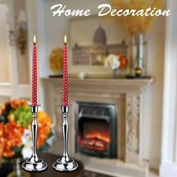Elegant Viscacha Metal Candelabra Candle Holder Set of 2 Gold