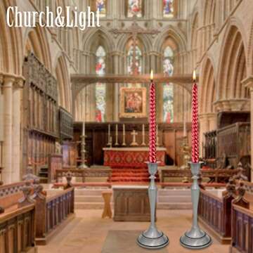 Viscacha Metal Candelabra Candlesticks Holder for Formal Events,Wedding,Church,Holiday Décor,Halloween Taper Candle Holder Stand Centerpiece Elegant Decoration Piece for Table,Set of 2,Gold