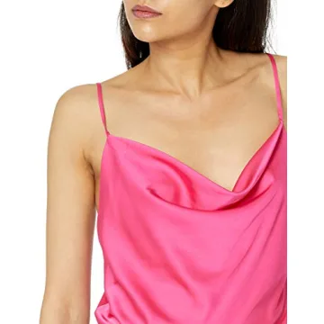 Elegant Hot Pink Cowl Neck Cami Top for Women