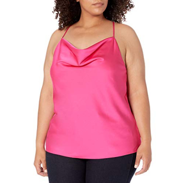 Elegant Hot Pink Cowl Neck Cami Top for Women