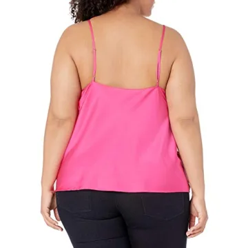 Elegant Hot Pink Cowl Neck Cami Top for Women
