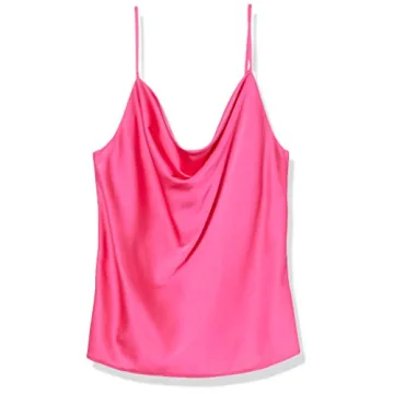 Elegant Hot Pink Cowl Neck Cami Top for Women