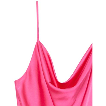 Elegant Hot Pink Cowl Neck Cami Top for Women