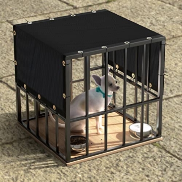 ColourTree 3' x 13' Black Custom Size Shade Cloth - Durable Sunblock for Pets & Gardens