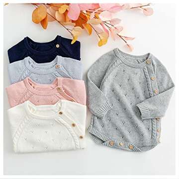 Simplee Kids Knitted Romper: Stylish Baby Outfit for Winter