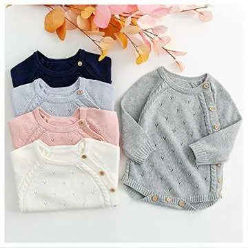Simplee Kids Knitted Romper: Stylish Baby Outfit for Winter