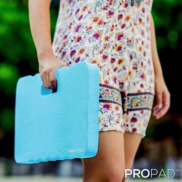 Thick Kneeling Pad, Garden Kneeler for Gardening, Bath Kneeler for Baby Bath, Kneeling Mat for Exercise & Yoga, Knee Pad for Work, Floor Foam Pad, Extra Large (XL) 18 x 11 x 1.5 Inches, Light-Blue