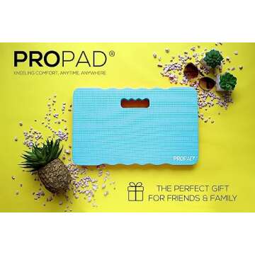 Thick Kneeling Pad, Garden Kneeler for Gardening, Bath Kneeler for Baby Bath, Kneeling Mat for Exercise & Yoga, Knee Pad for Work, Floor Foam Pad, Extra Large (XL) 18 x 11 x 1.5 Inches, Light-Blue