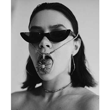 Stylish JINAO Hip Hop Iced Out Spider Pendant Necklace