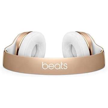 Beats by Dr. Dre - Beats Solo3 Wireless On-Ear Headphones - (Matte Gold) (Renewed)