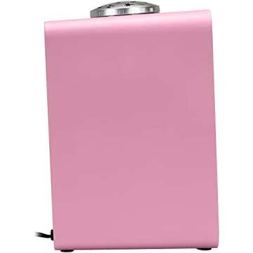 GermGuardian Air Purifier with HEPA Pure 13 Filter, Removes 99.97% of Pollutants, for Home, Small Rooms, Night Light Projector, V-C Light Helps Reduce Germs, Zero Ozone Verified, 11", Pink, AC4150