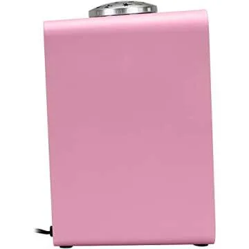 GermGuardian Air Purifier with HEPA Pure 13 Filter, Removes 99.97% of Pollutants, for Home, Small Rooms, Night Light Projector, V-C Light Helps Reduce Germs, Zero Ozone Verified, 11", Pink, AC4150