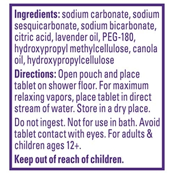 Vicks PURE Zzzs Lavender Shower Mist Tablets Pack