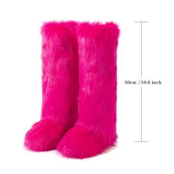 Stylish IXU Women's Faux Fur Boots for Winter