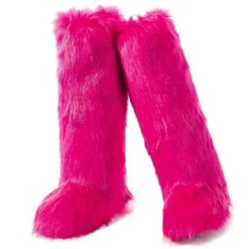 Stylish IXU Women's Faux Fur Boots for Winter