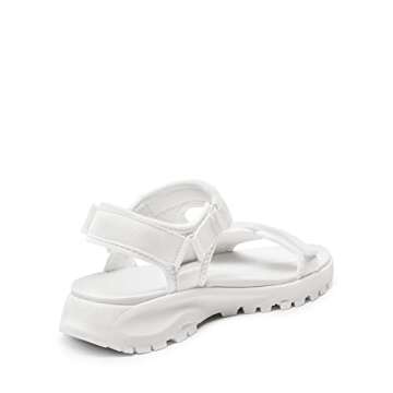 DREAM PAIRS Womens Comfortable Walking Sandal with Adjustable Hook and Loop Strap, Sports, Hiking, Summer Beach Outdoor Light Weight Water Shoes, White - 6 (Sdsa2320W)